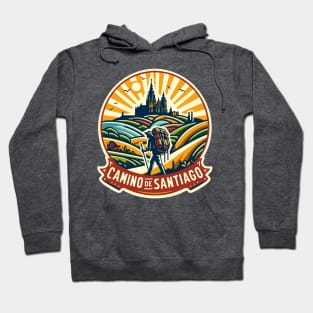 Buen Camino! El Camino de Santiago de Compostela - The Way of Saint James - Peregrino Pilgrim - Camino Frances Ingles Primitivo, Shirt, Hoodie, Mug, Tote, Sticker, Souvenir, etc Hoodie